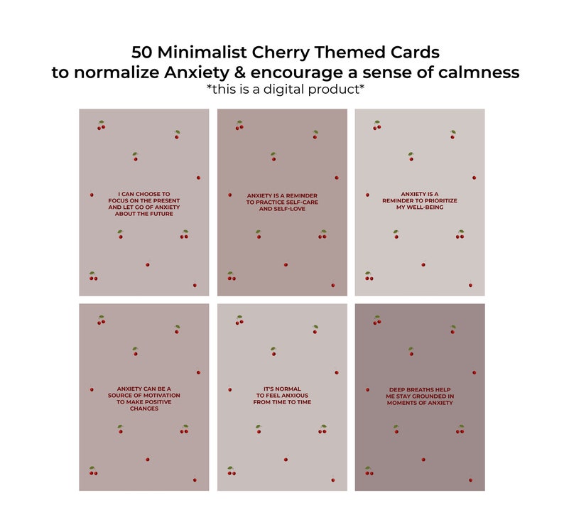 50 Anxiety Coping Cards Printable Anxiety Relief Cards for - Etsy