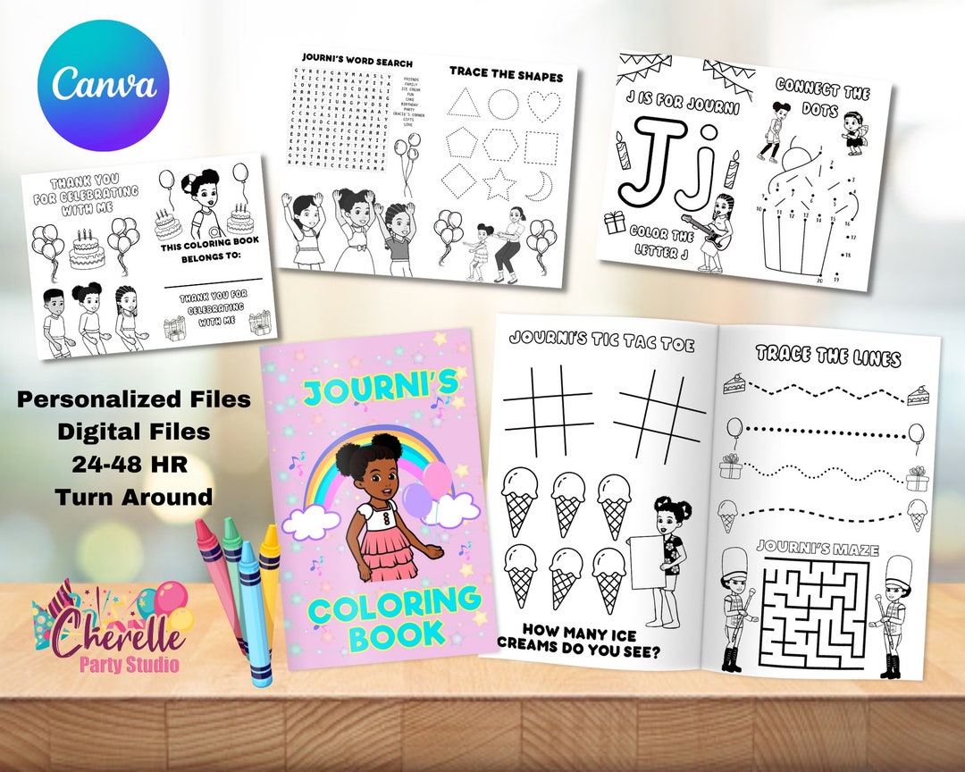 Gracie's Corner Coloring Book - Etsy