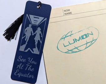 See You at the Equator – Severance-Inspired Bookmark | Laser Engraved Faux Leather