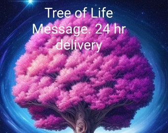 Message from Tree of Life/Wisdom (2 pages). PDF. 24 hr delivery