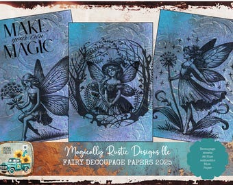 Fairy Decoupage Rice Papers: DIY Crafting, Scrapbooking