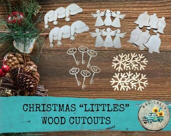 Christmas Littles Wood Cutouts: DIY Craft Embellishments