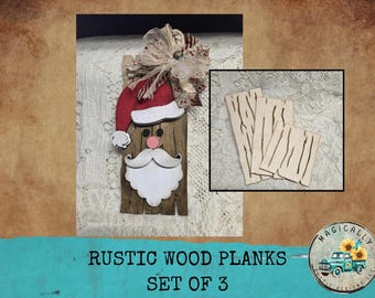 Rustic Maple Wood Planks: Set of 3 DIY Craft Blanks