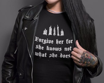 Vergeben Sie ihr Unisex T-Shirt - Typ O Negative Shirt Goth TShirt Doom Metal T-Shirt Peter Steele Shirt Gothic Kleidung Christian Frau Shirt