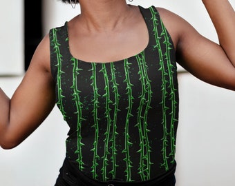 Oktober Rost Tank Top: Grüne Gothic Kleidung