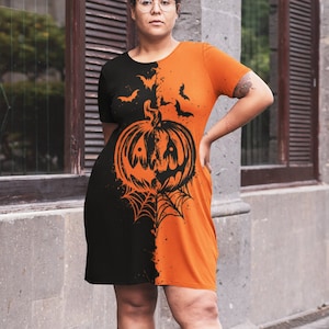 Pumpkin cheap tshirt dress