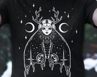Gothic Moth T-Shirt: Witchy Dark Academia Tee
