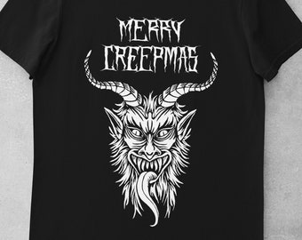 Krampus T-Shirt: Merry Creepmas Goth Xmas Tee