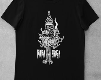 Baba Yaga House T-Shirt: Spooky Witch Cottagecore Goth Shirt