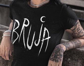 Bruja T-Shirt: Spanische Hexe, Latex Horror, Gothic Tee
