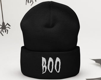 Gorro de Boo bordado - Sombrero espeluznante de Halloween