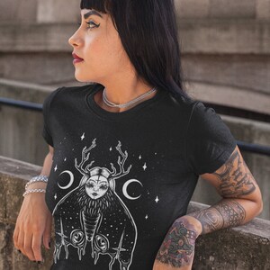Gothic Moth T-Shirt: Witchy Dark Academia Tee image 6