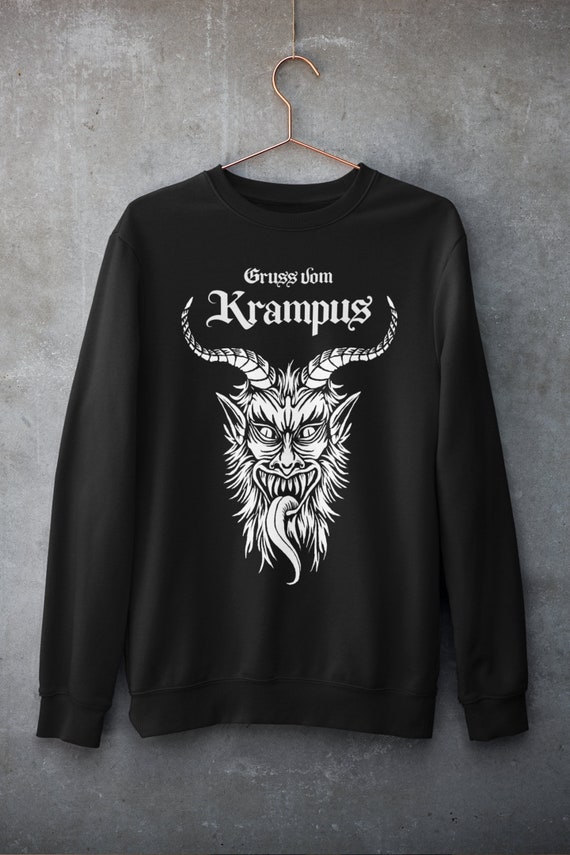 Dress Goth Christmas Sweaters Krampus Sweatshirt Gruss Vom Krampus