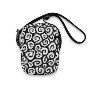 Gothic Crossbody Tasche für den täglichen Gebrauch Gothic Tasche Swirly Muster Tasche Goth Tasche für Frauen Gruselige Goth Geldbörse Witchy Tasche Goth Punk Ästhetik Tasche