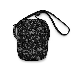 Gothic Crossbody Bag Pentagram Bag Dark Occult Shoulder Bag Witchy Alternative Fashion Gothic Bag Pentagram Purse Dark Alternative Bag