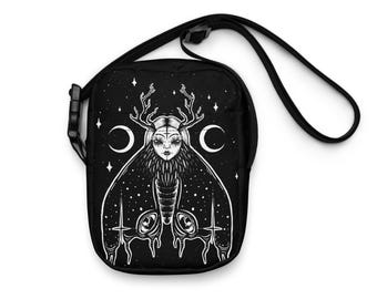 Bolsa transversal Gothic Moth: Bolsa mensageiro de bruxa