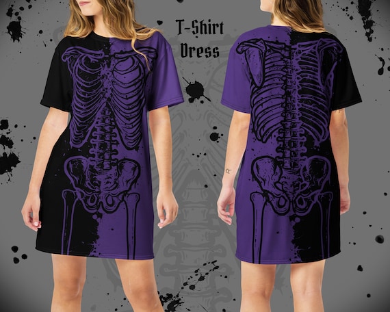 Dark purple t shirt cheap dress