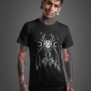 Gothic Moth T-Shirt: Witchy Dark Academia Tee image 7