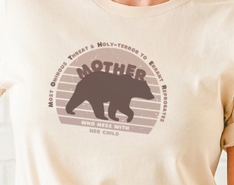 Mother Bear Acronym T-Shirt (has 1 child) Funny Shirt for Mom - Solid Color - Mama Bear - Awesome Mom Shirt, Mom Life, Mom Shirt, Mom Gift