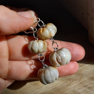 Halloween~ White Pumpkin Earring