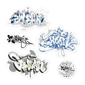 Street Style Essentials: Elevate Your Look with Our Graffiti Logo Sticker Sheet!