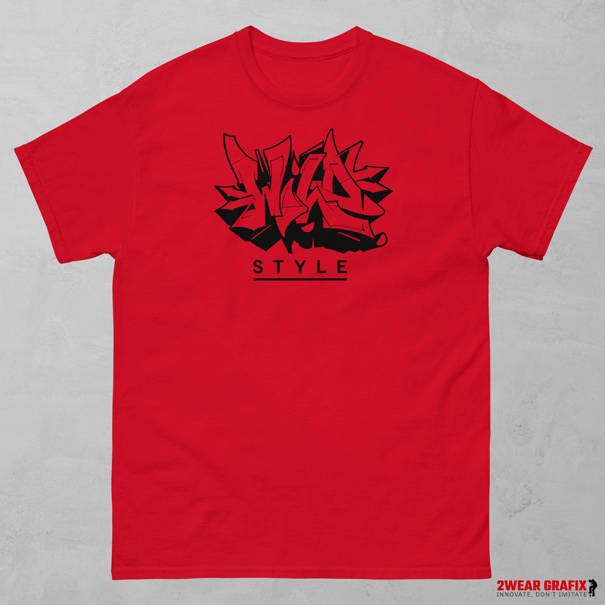 ワイルドスタイルグラフィティTシャツ：アーバンレタリングデザイン 
