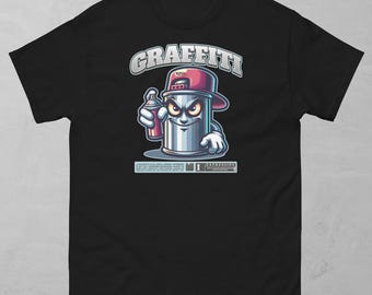 I Love Graffiti Tee: Urban Spray Can Graphic, Unisex Fit