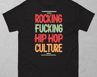 Rocking Hip Hop Culture Tee: Urban Graffiti Graphic T-Shirt