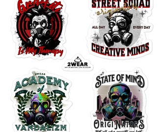 Graffiti Art Stickers: Urban Street Style - 2wear Grafix Bubble-Free Vinyl