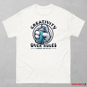 Graffiti Over Rules T-shirt: Urban Street Style Cotton Tee
