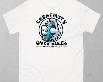 Graffiti Over Rules T-shirt: Urban Street Style Cotton Tee
