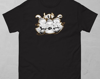 See No Evil Graffiti T-Shirt: Urban Spray Can Art
