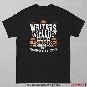 Writers Athletic Club T-Shirt | Graffiti Marathon Streetwear | Urbanes Geschenk für Graffiti Künstler