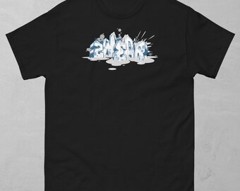 3D Graffiti Logo T-Shirt: Heavy Cotton Street Art Tee