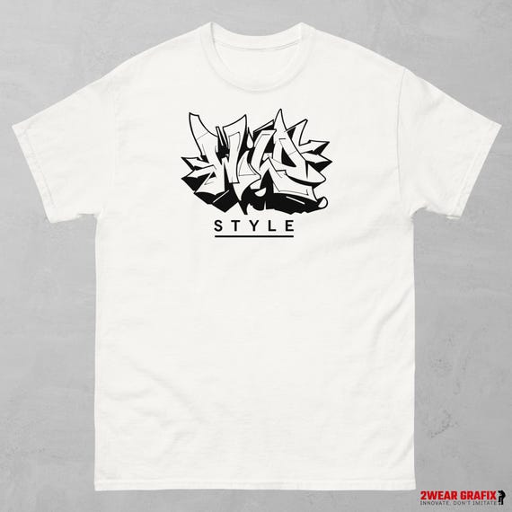 ワイルドスタイルグラフィティTシャツ：アーバンレタリングデザイン 