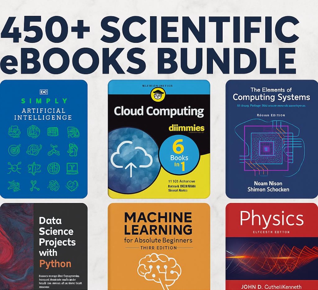 450+ Scientific and Tech eBooks Mega Bundle | Learn AI, Coding, Physics & More