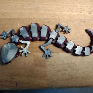 3D Printed Articulated Gecko | Lizard