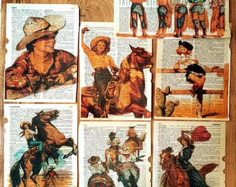 Vintage Western Print, Cowboy Theme Party, Cowgirl Print, Cowboy Decor, Cowgirl, Arizona Art, Retro Western, Howdy Print, Vintage Cowboy