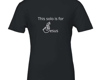 Premium Unisex Crewneck T-shirt | Sax player shirt