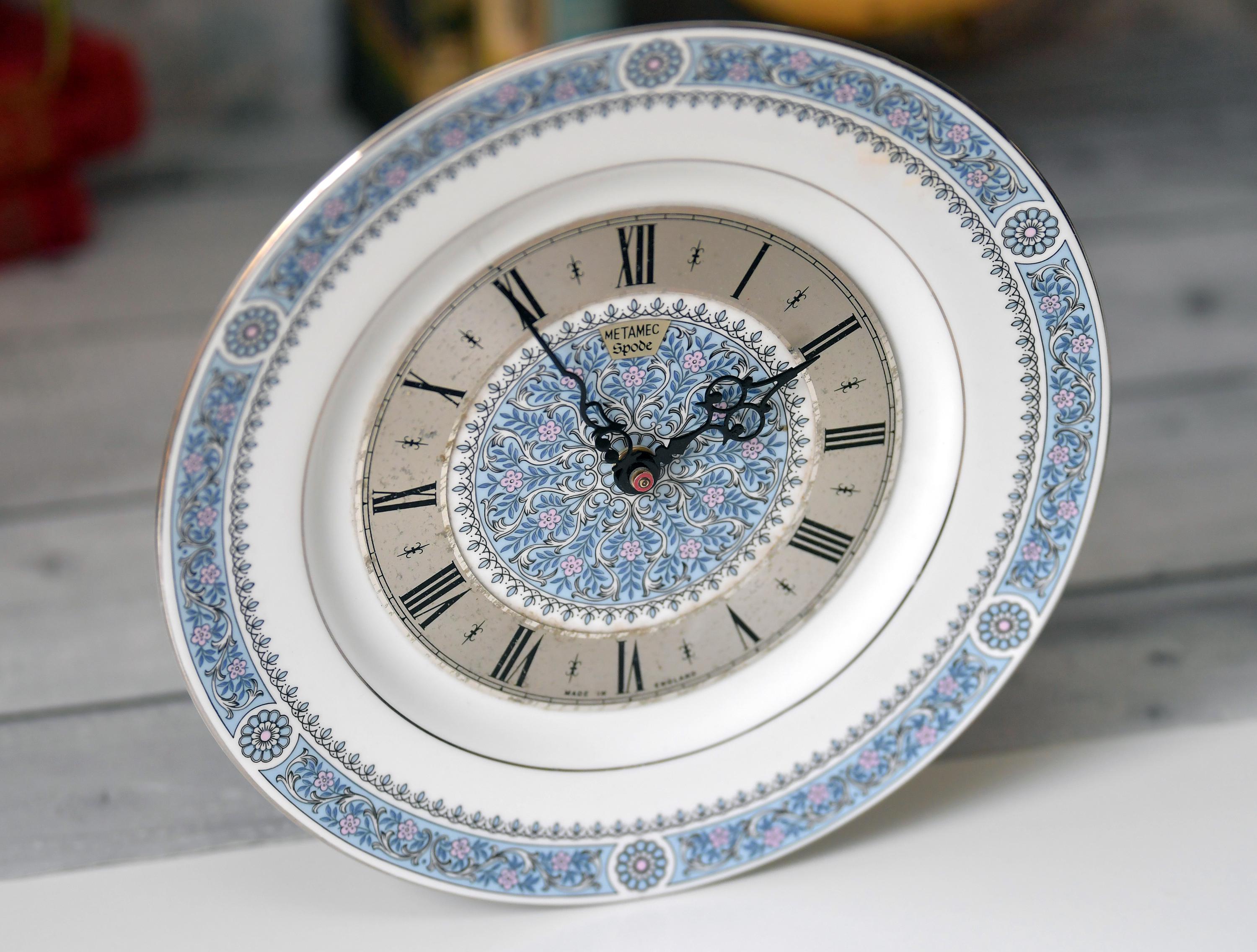 Spode Clock Vintage Metamec Spode Wall Clock – Firenze Bone China, Restored - Etsy ...