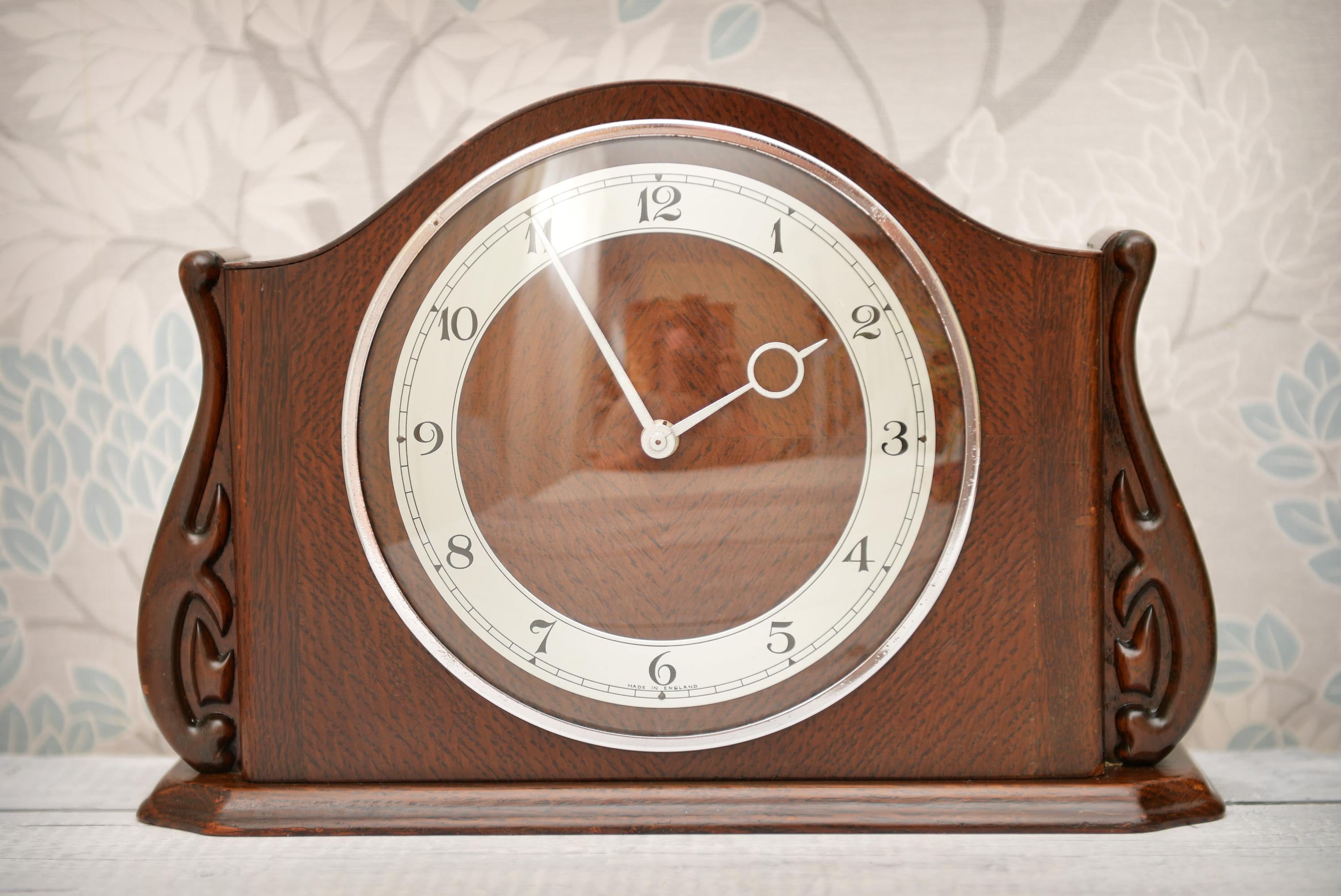 英国 Elliott社 マントルクロック　ウォルナット 1960年代　s2772 Elliott Clock - Etsy Canada