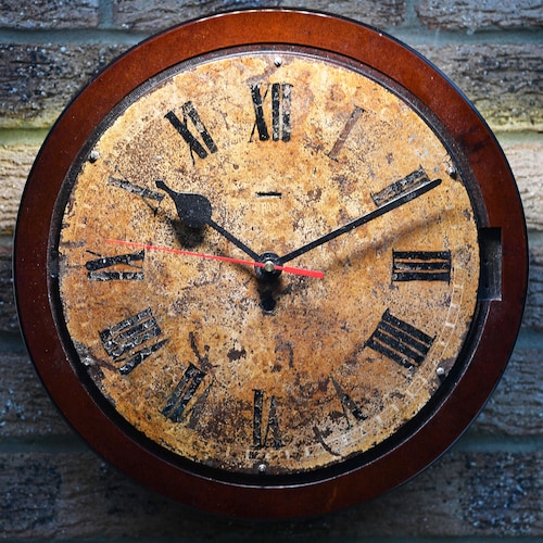 昭和時計 mini clock ブラウン 置時計】 アラームクロック WOOD LED IAC-5655 BR | TWO-ONE