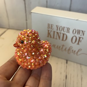Rhinestone Encrusted Lucky Duck: Cheer/Jeep/Cruise Gift