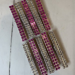 Cheer Pins with Rhinestones - Good Luck Spirit Pegs - Pack of 10