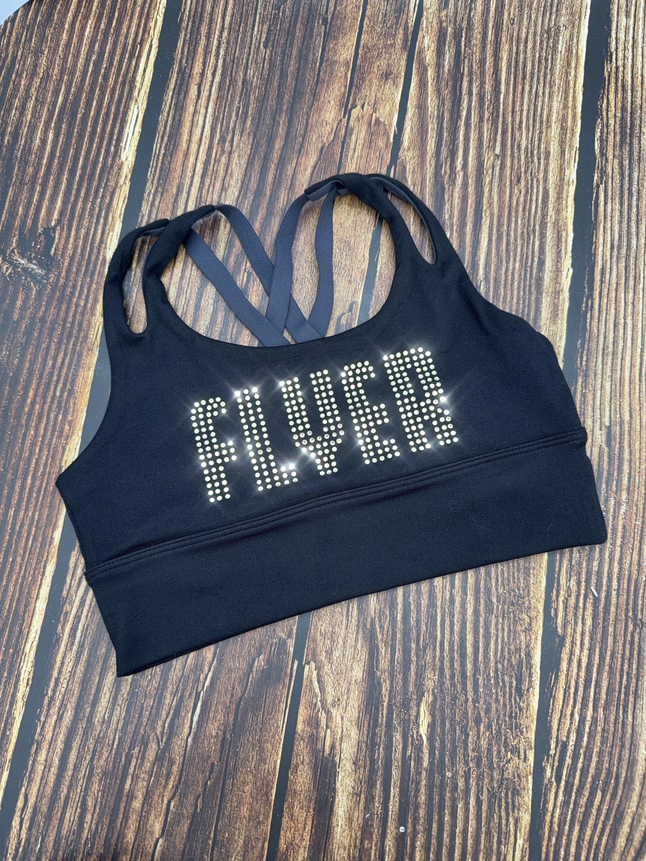 FLYER Crop Top Sports Bra - Cheer Gift - Cheerleader - Gymnastics - Dancewear