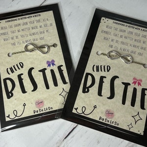Par de adornos para zapatos Bestie Infinity: regalo de porristas, regalo de hermana mayor, regalo de hermana menor, regalo de baile