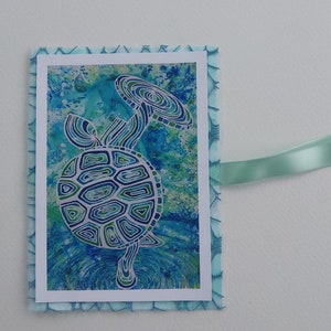 Handmade Card Giclee Art Print - Terrapin Ripple