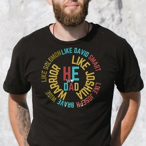 He Is Dad png, vaderdag dapper als David png, krijger als Joshua png, slim als Joseph png, wijs als Salomo png, bijbelverzen png