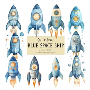 Clipart astronave blu, astronave spaziale PNG, clipart spazio esterno, PNG spazio esterno, PNG sublimazione spazio esterno, PNG vivaio