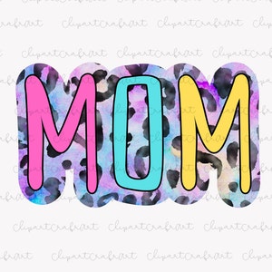 Mamãe PNG Clipart, Mamãe Leopard Bright Doodle Png Clipart, Mamãe Personalizada Png, Para Etiquetas de Presente Canecas Camisetas Clipart PNG